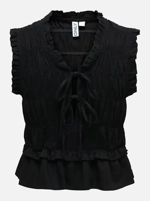 Bild 2 von Only ONLGOA S/S LINEN BL F Top Schwarz