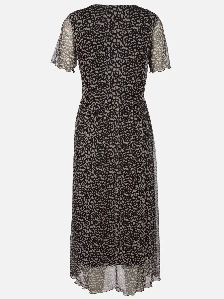 Bild 2 von Damen Kleid mit Alloverprint Schwarz