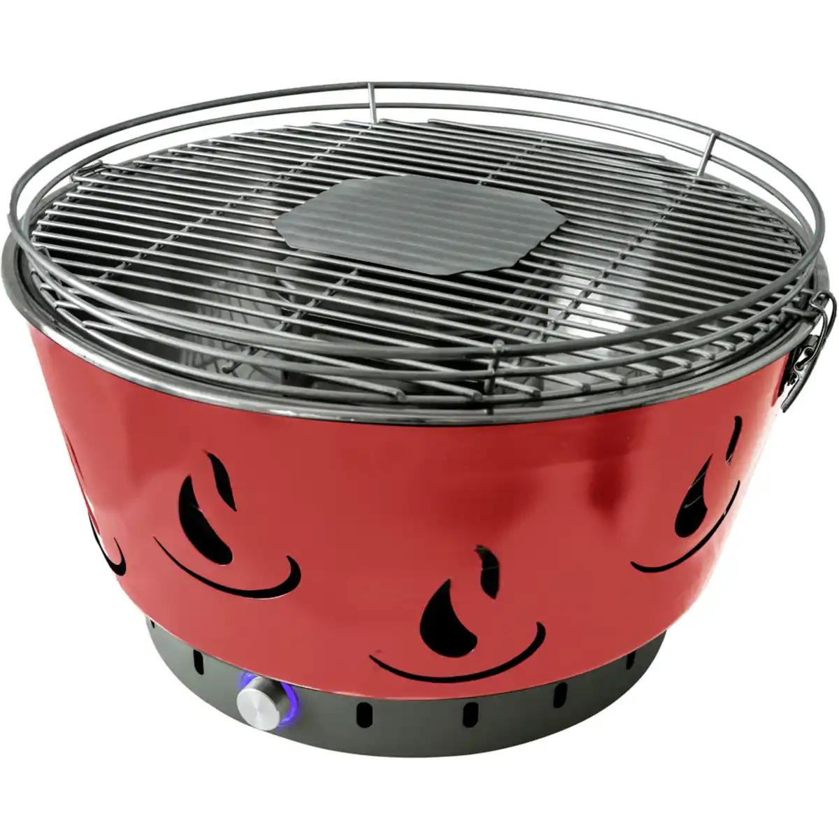 Bild 1 von Holzkohle-Tischgrill mit Aktivbelüftung Ø 42 cm, rot