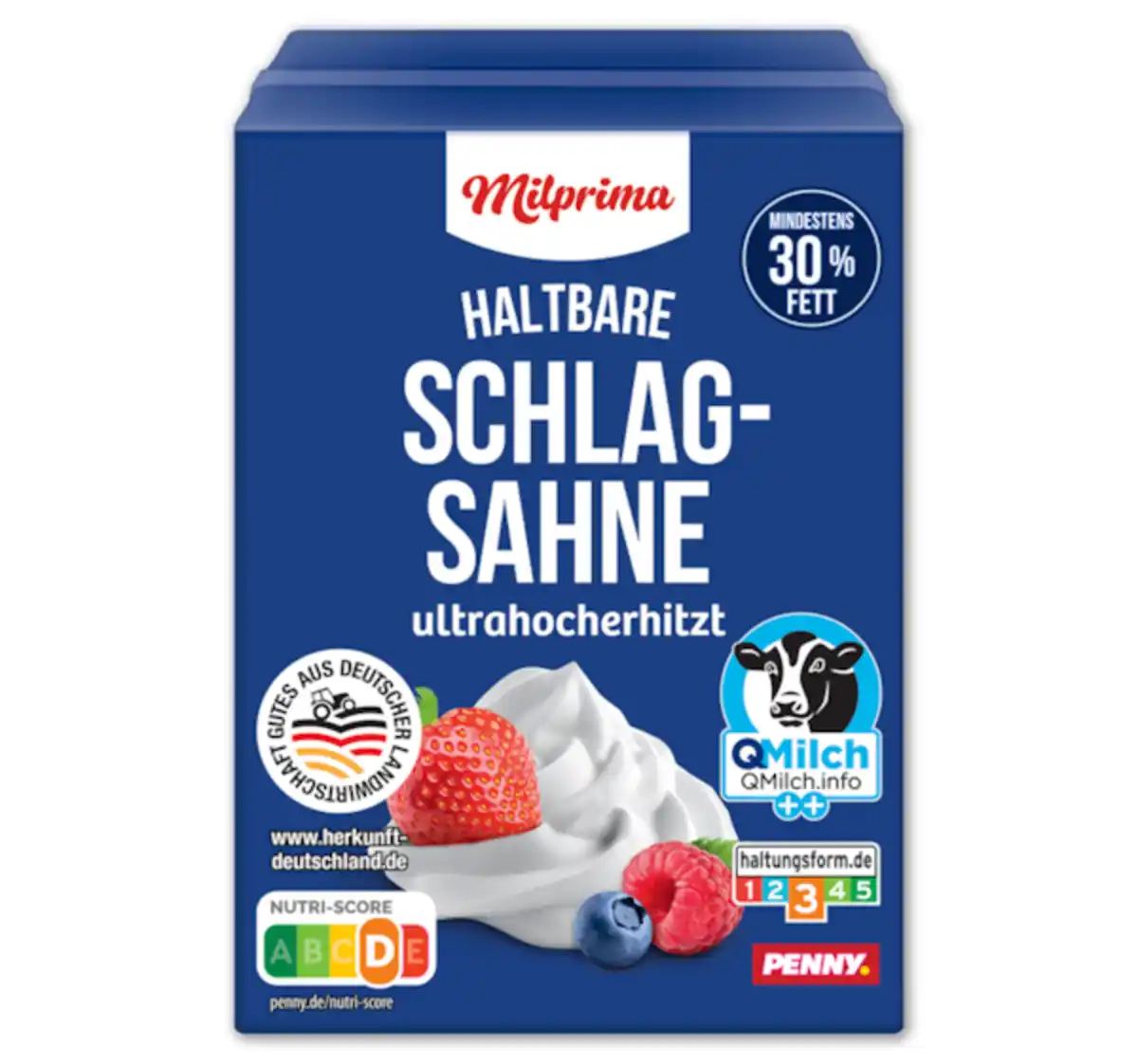 Bild 1 von MILPRIMA Haltbare Schlagsahne