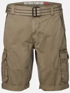 Herren Cargoshort im Used Look Beige