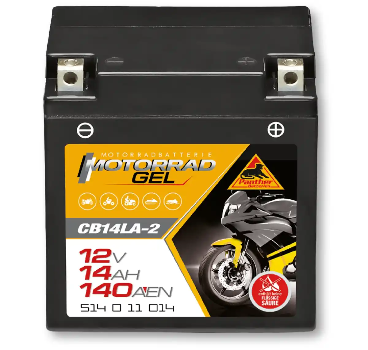 Bild 1 von Panther Motorrad-Gel-Batterie »9Ah CTX9-BS«