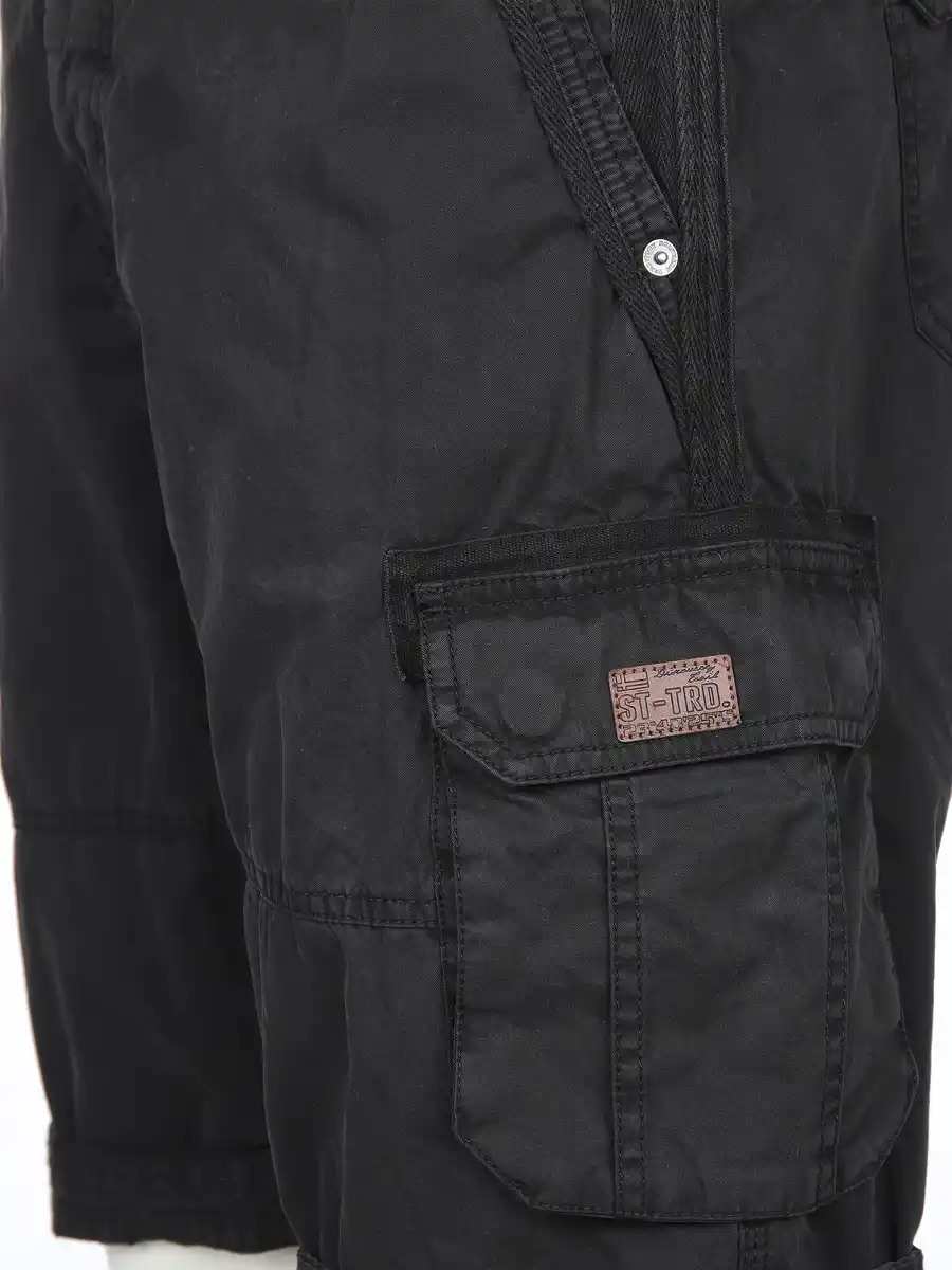 Bild 4 von Herren Cargoshort im Used Look Schwarz