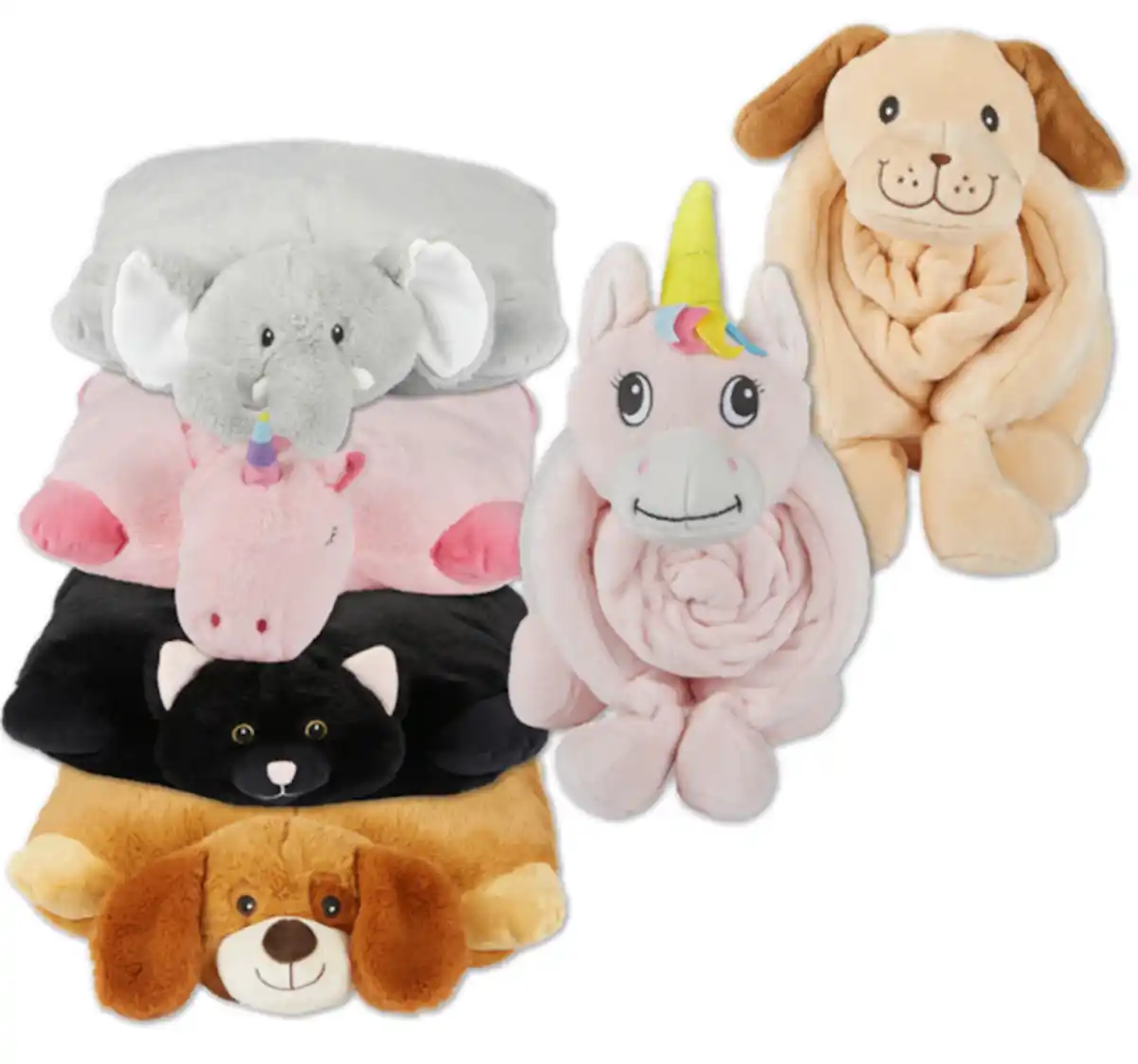Bild 1 von HOME IDEAS Living Kinder-Tierkissen oder Baby-Kuscheldecke mit Kissen*