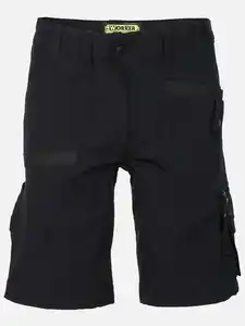 Herren Arbeitsshort 4-Wege-Stretch Schwarz