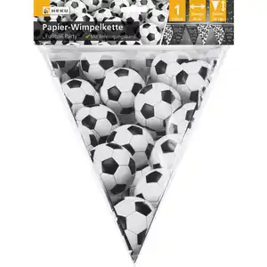 Papier-Wimpelkette "Fußball-Party" 4 m