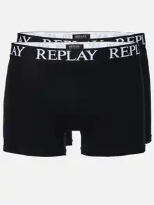 Herren Retro Shorts im 2er Pack Schwarz