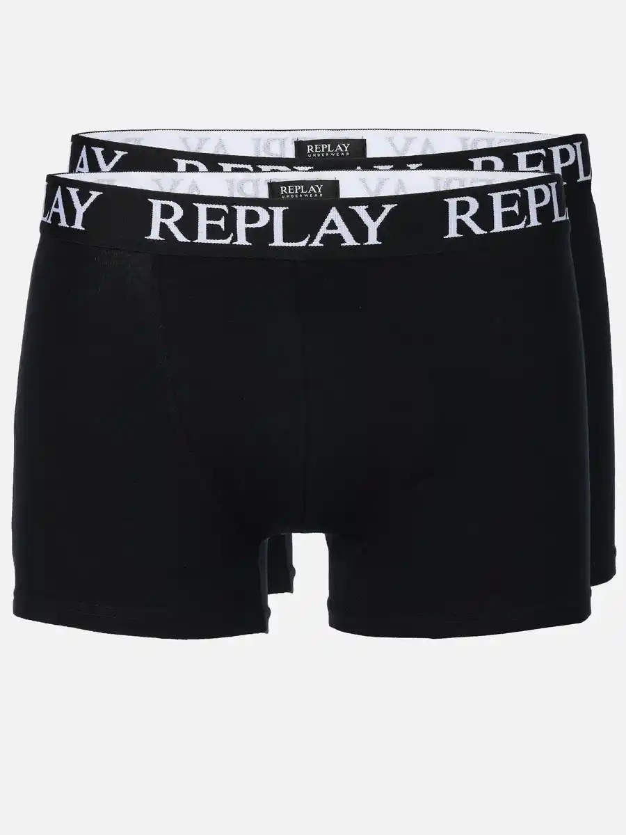 Bild 1 von Herren Retro Shorts im 2er Pack Schwarz