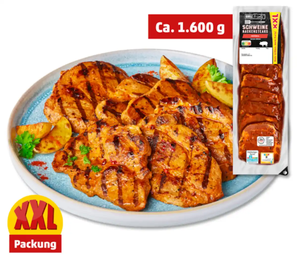 Bild 1 von GRILLPARTY Frische Schweine-Nackensteaks*