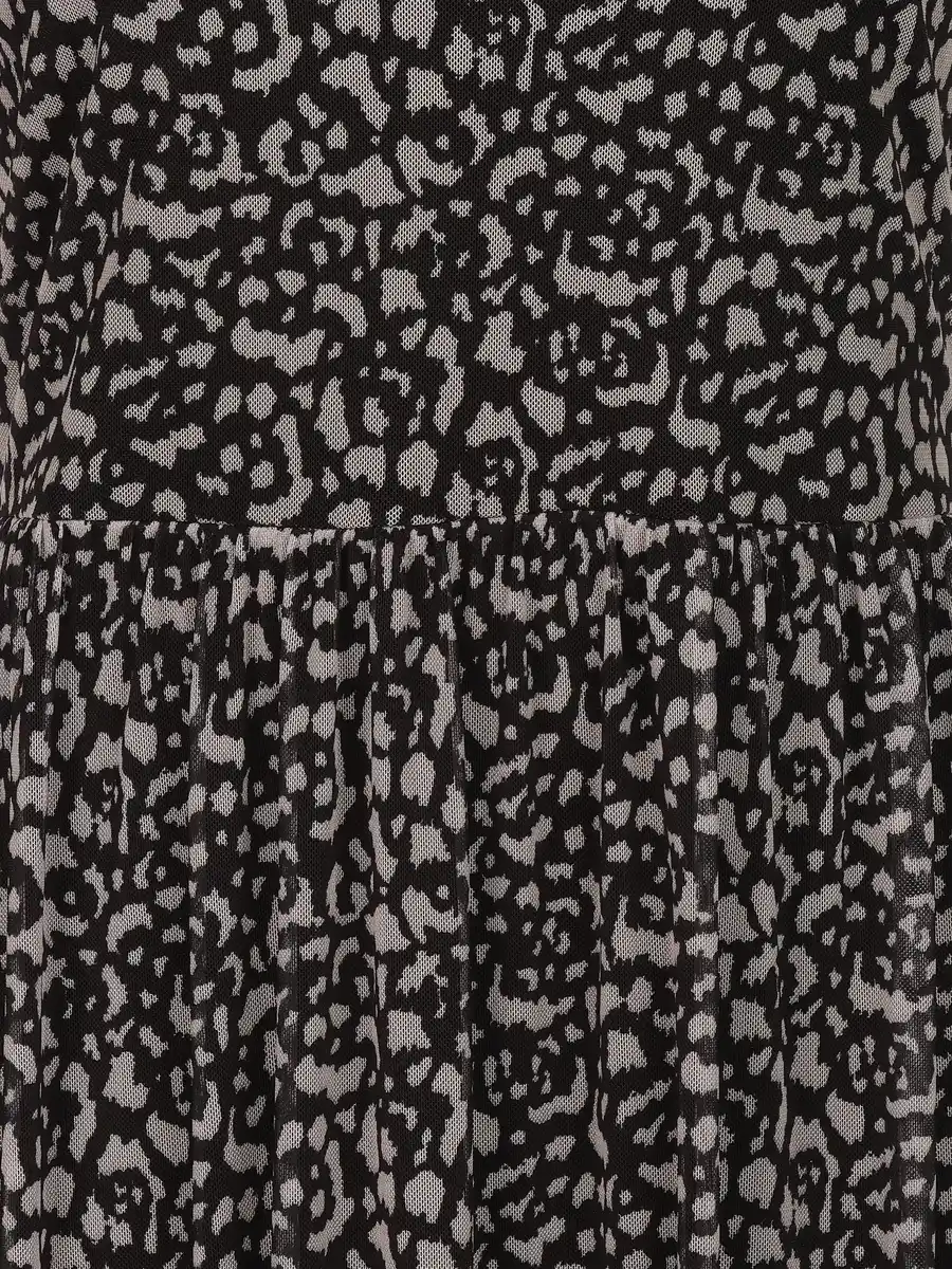 Bild 3 von Damen Kleid mit Alloverprint Schwarz