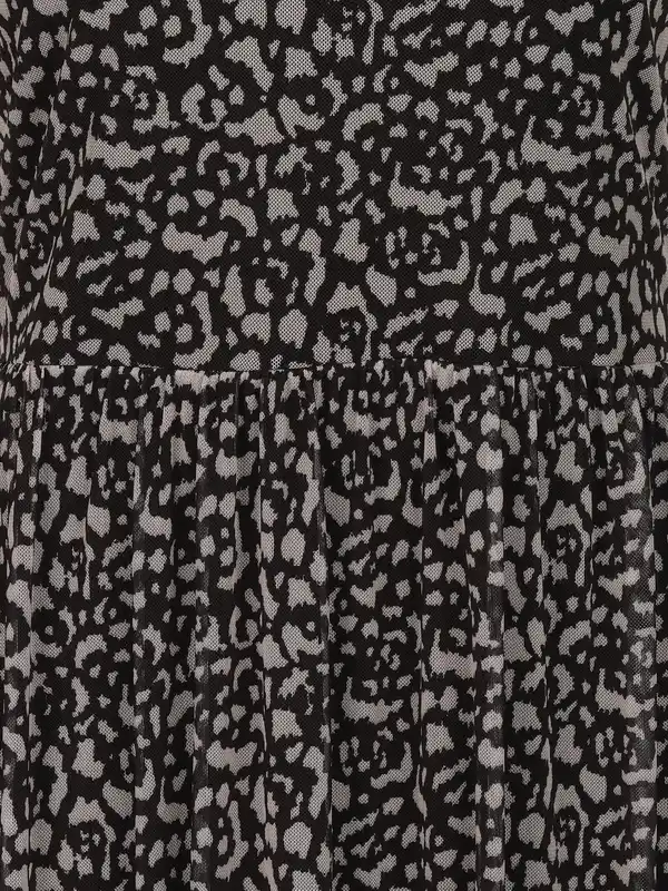 Bild 3 von Damen Kleid mit Alloverprint Schwarz