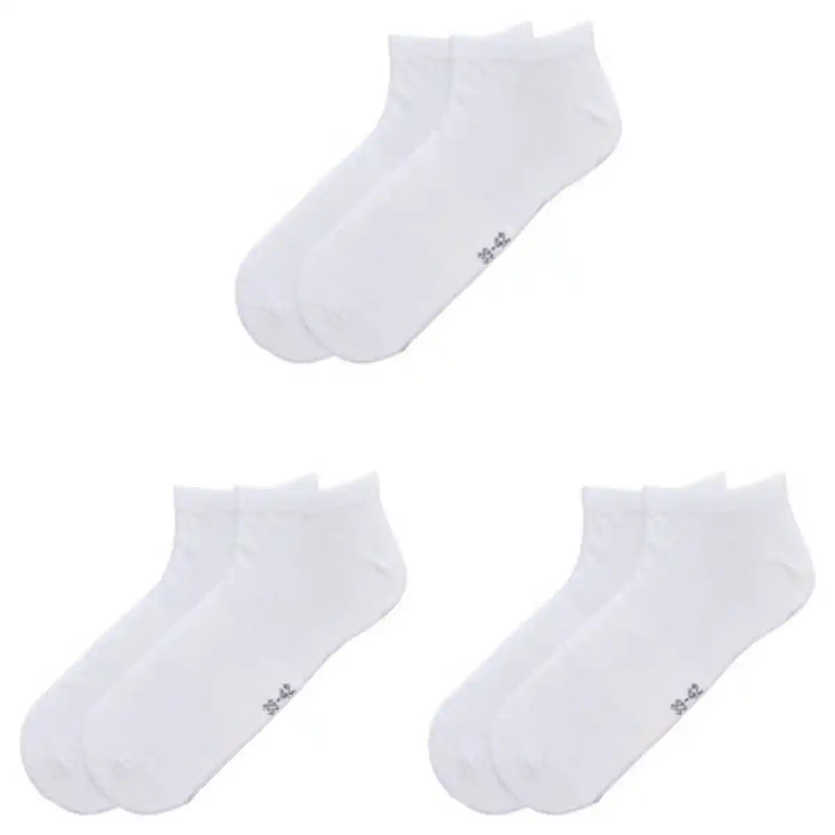 Bild 1 von UP2FASHION Damen oder Herren Socken 3er-Pack, Weiß, 35/38