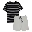 Bild 1 von UP2FASHION MEN Herren Shorty-Pyjama, Streifen/Grau, M