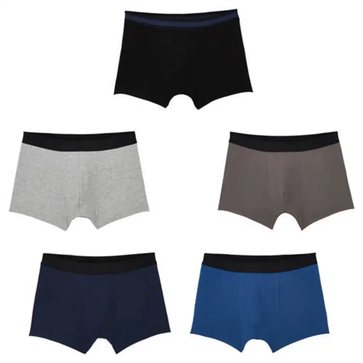 Bild 1 von UP2FASHION MEN Herren Retropants 5er-Pack, Schwarz/Grau/Blau, M