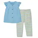 Bild 1 von LILY & DAN Baby Musselin Set, Babyblau, 62/68