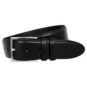 UP2FASHION MEN Herren Ledergürtel, Schwarz, 95 cm