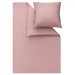 NOVITESSE Musselin Bettwäsche, Rosé, 135 x 200 cm