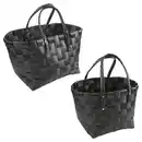 Bild 1 von LIVE IN STYLE Weidenkorb 2er-Set, Schwarz