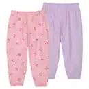 Bild 1 von LILY & DAN Baby Musselin Schlupfhose 2er-Pack, Rosa/Lila, 62/68