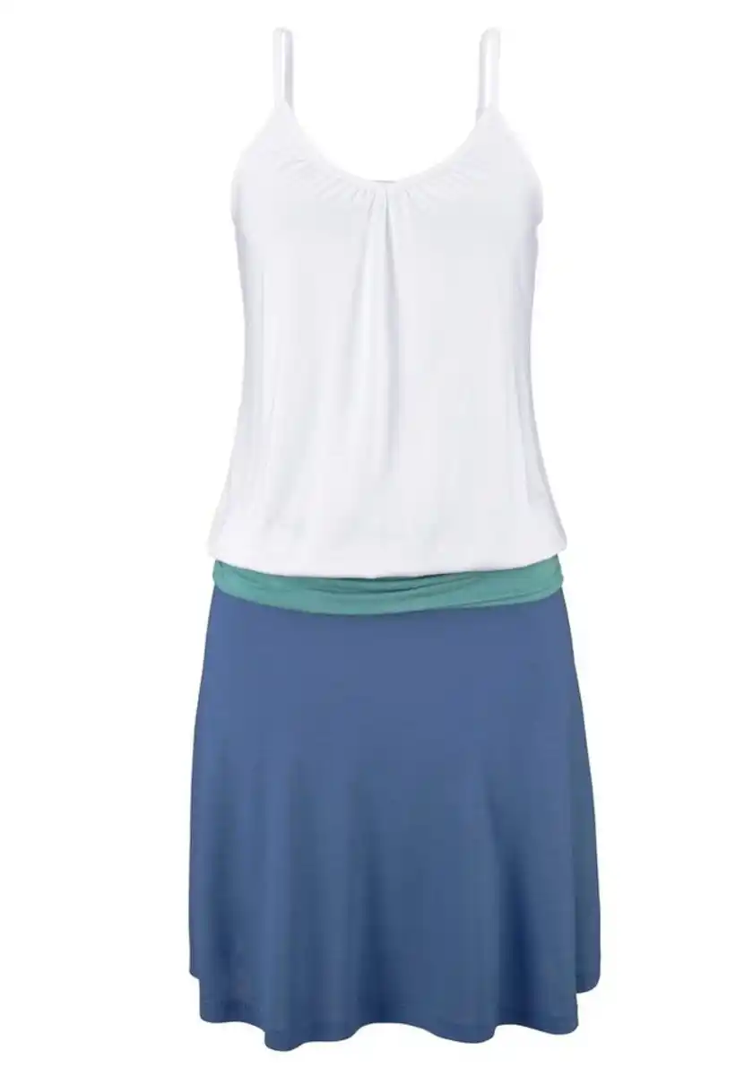 Bild 1 von Beachtime Strandkleid aus Viskosejersey mit verstellbaren Trägern, kurzes Sommerkleid