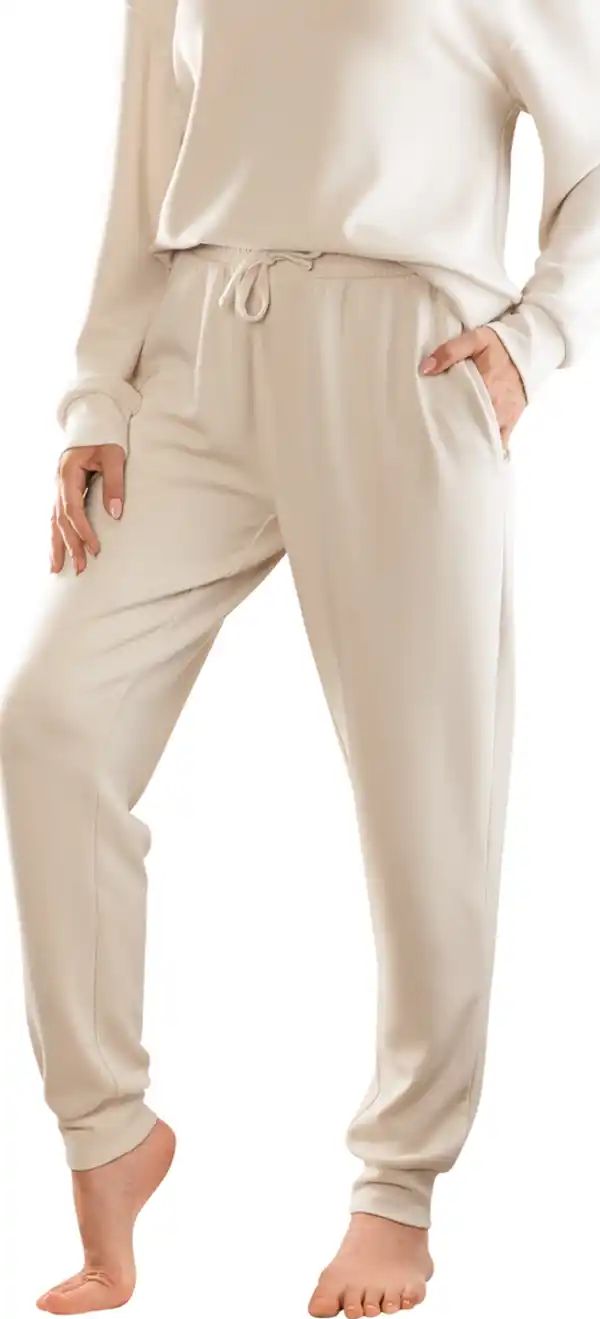 Bild 2 von IDEENWELT Lounge-Joggpants beige Gr. M