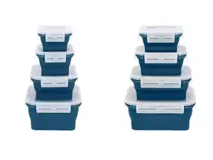 SILVERCREST® Frischhaltedosen-Sets mit Klickverschluss Silikon