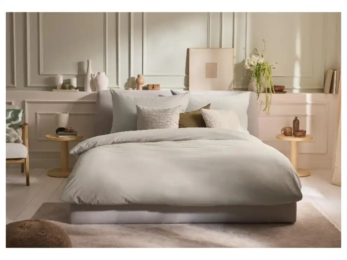Bild 2 von LIVARNO® Bettwäsche Baumwoll Leinen King Size 200 x 220 cm