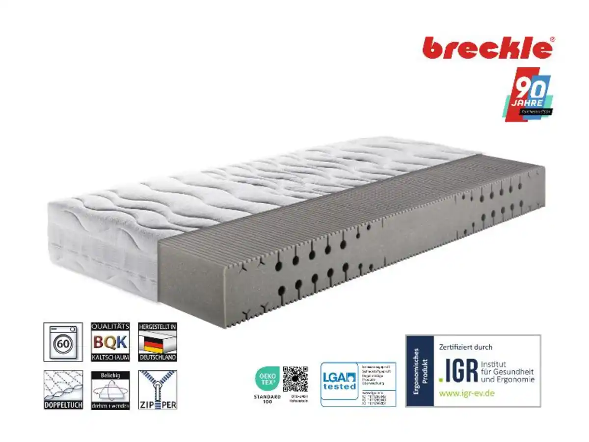 Bild 2 von Breckle 7-Zonen Kaltschaum-Matratze »Pro Body S 592«, für alle Körpertypen