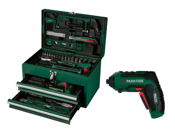 Bild 3 von PARKSIDE® Werkzeugkoffer mit Akkuschrauber »PWBM A1«