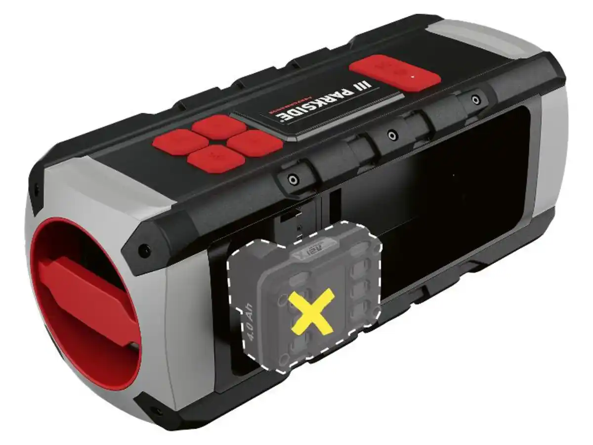 Bild 2 von PARKSIDE PERFORMANCE® Bluetooth-Baustellenlautsprecher, ohne Akku und Ladegerät""