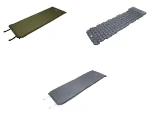 CRIVIT Selbstaufblasende Campingmatte / Luftzellen-Campingmatte mit Kopfkissen