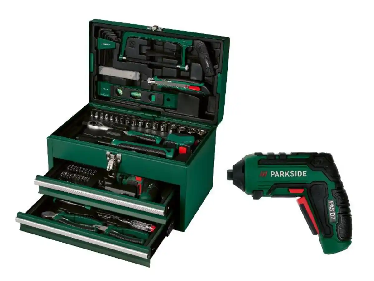 Bild 1 von PARKSIDE® Werkzeugkoffer mit Akkuschrauber »PWBM A1«