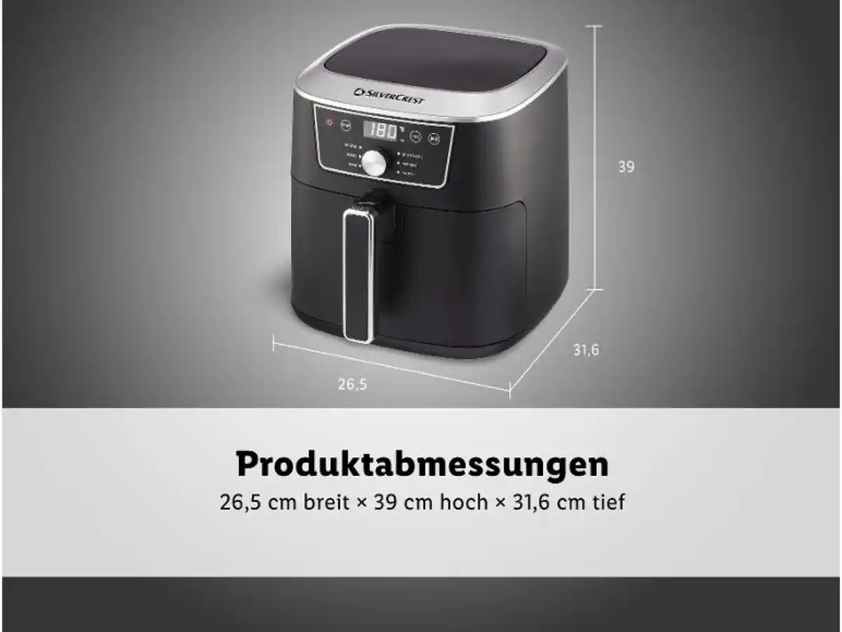 Bild 2 von SILVERCREST® Heißluftfritteuse »SHFD 2150 B1«, 6,7 l
