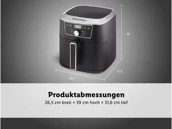 Bild 2 von SILVERCREST® Heißluftfritteuse »SHFD 2150 B1«, 6,7 l