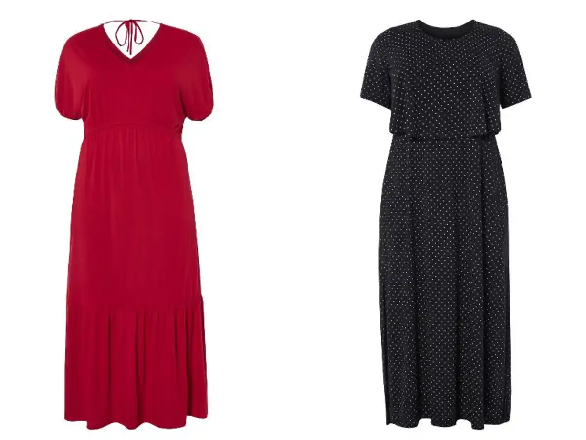Bild 1 von esmara® Damen Maxi-Kleid, mit recyceltem Material