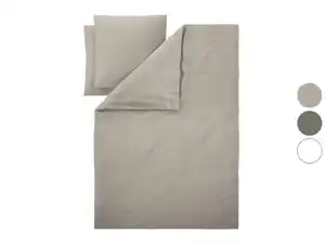 LIVARNO® Bettwäsche Baumwoll Leinen King Size 200 x 220 cm