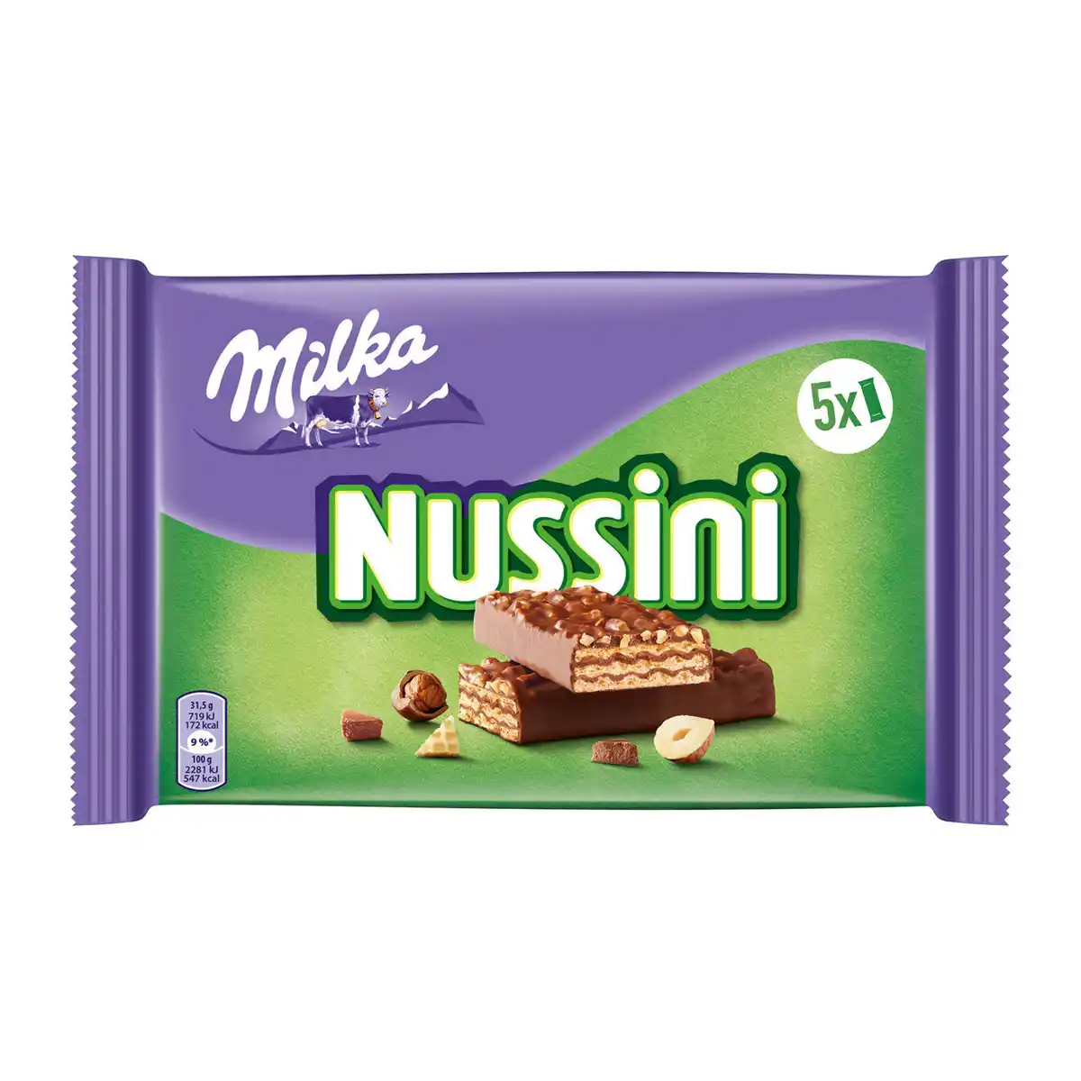 Bild 1 von MILKA Schoko-Riegel Nussini