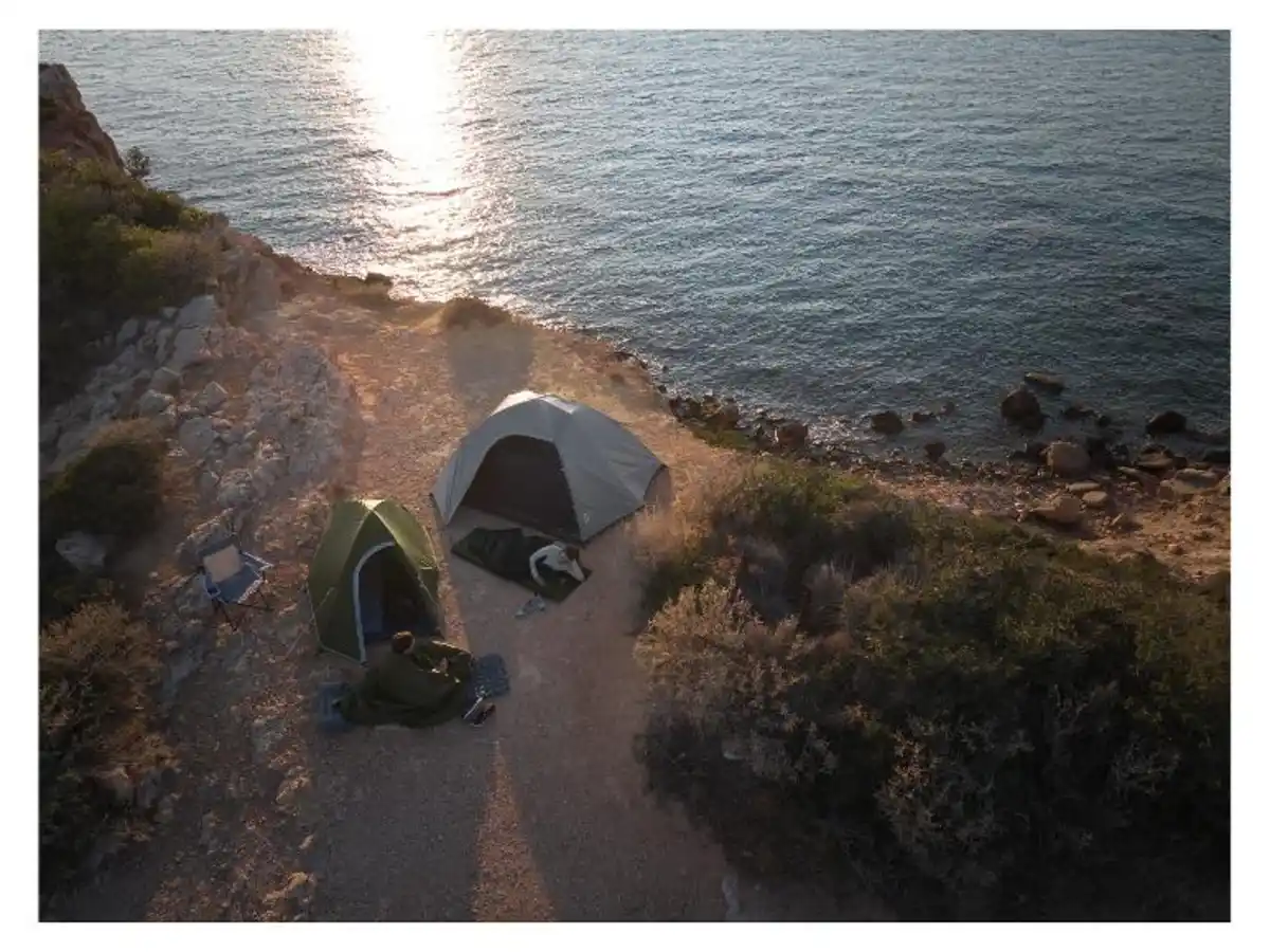 Bild 3 von CRIVIT Selbstaufblasende Campingmatte / Luftzellen-Campingmatte mit Kopfkissen