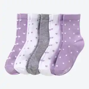 Kinder-Mädchen-Socken, 5er-Pack