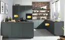 Bild 3 von Nobilia - Einbauküche Esilia, mineralgrün, inkl. Bosch Elektrogeräte