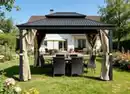 Bild 2 von Pavillon "Sofia" aus Aluminium & Stahl ca. 365 x 300 x 282 cm - Schwarz