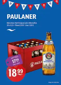 PAULANER Münchner Hell Original oder Alkoholfrei