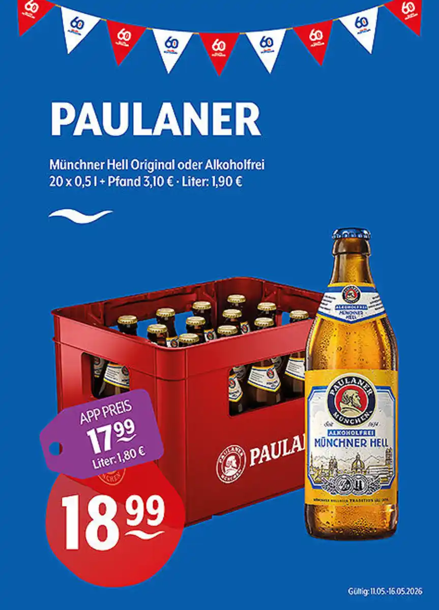 Bild 1 von PAULANER Münchner Hell Original oder Alkoholfrei