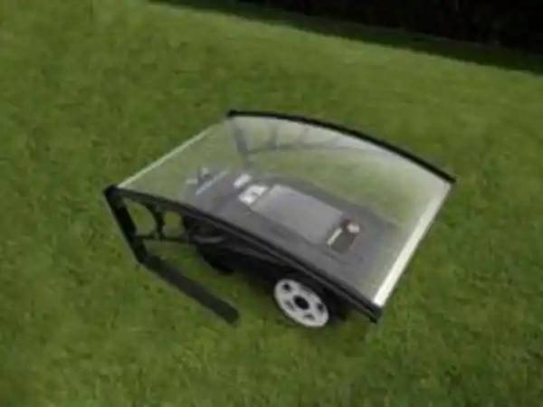 Bild 2 von Mähroboter-Garage aus Polycarbonat, ca. 103 x 77 x 45,5 cm - Transparent
