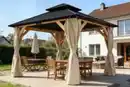 Bild 2 von Pavillon Limassol ca. 360 x 298 x 275 cm - Schwarz Beige