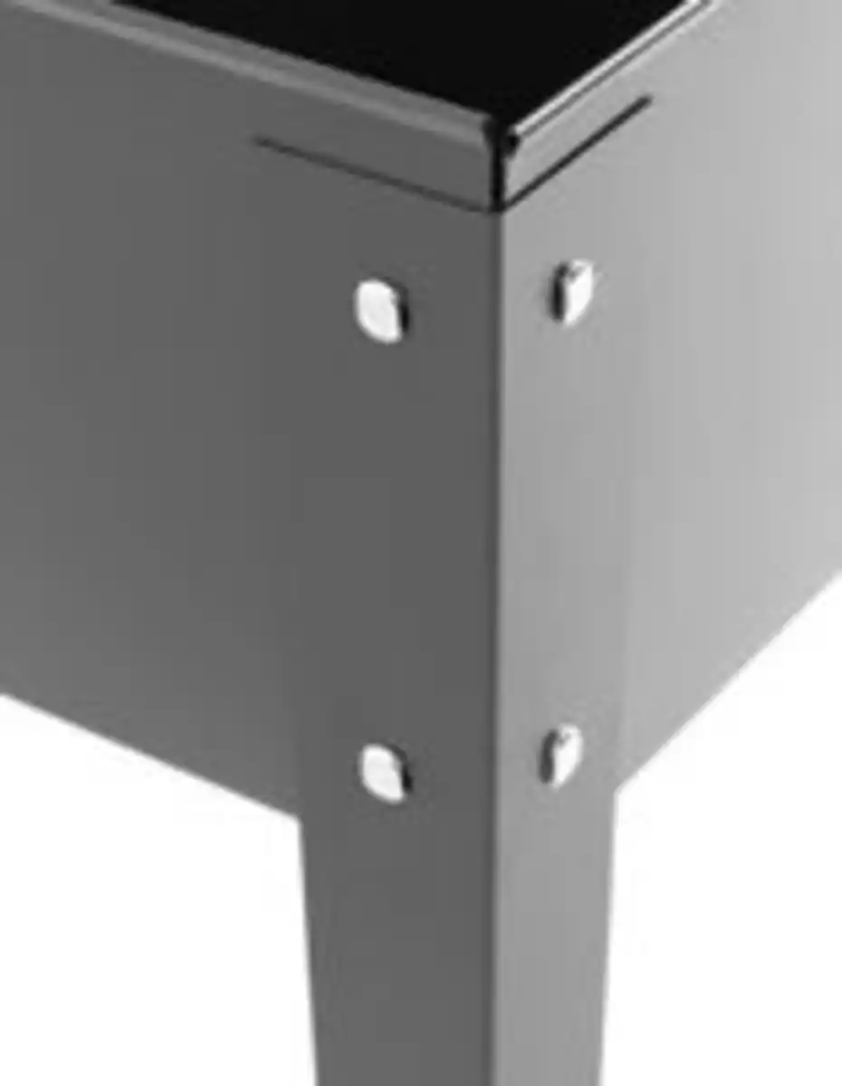 Bild 3 von Metall-Hochbeet, ca. 60 x 27 x 45 cm - Anthrazit