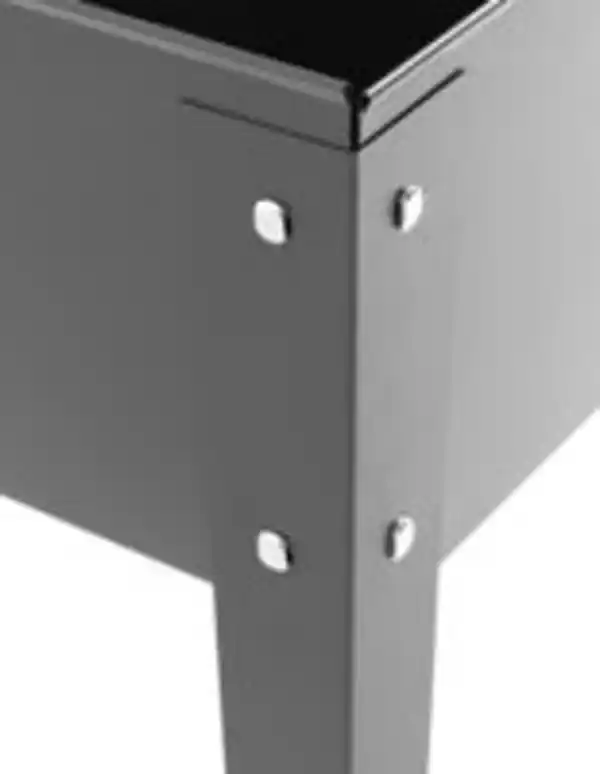 Bild 3 von Metall-Hochbeet, ca. 60 x 27 x 45 cm - Anthrazit