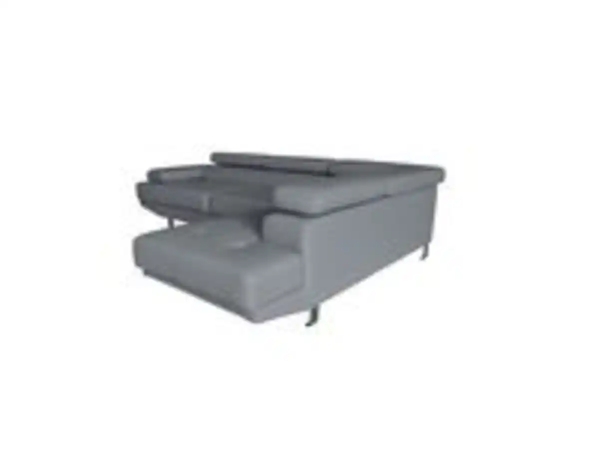 Bild 2 von Ecksofa mit verstellbaren Kopf- und Arm-Funktionen - Grau