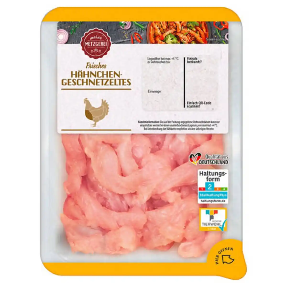 Bild 1 von MEINE METZGEREI Hähnchen-Geschnetzeltes 400 g