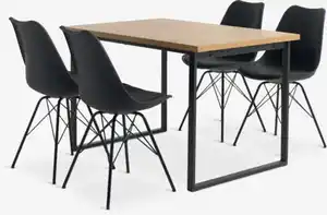 AABENRAA L120 Tisch + 4 KLARUP Stühle
